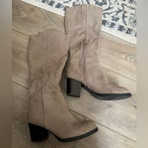 Faux Suede Boots